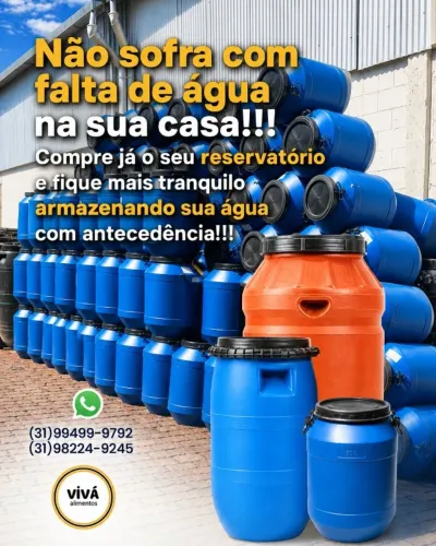 Bombonas, barricas e tambores variando de 60,00 a 100,00 reais