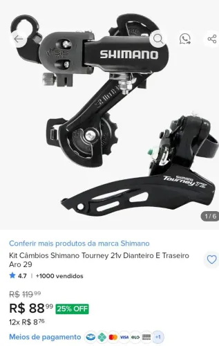 Vende se câmbio aro 29 novo nunca usado 