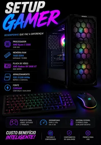 Setup Ryzen 5 5500 + RX 5600 XT