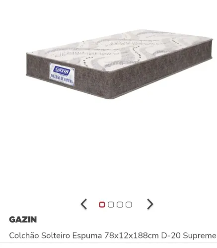 Colchão solteiro gazin