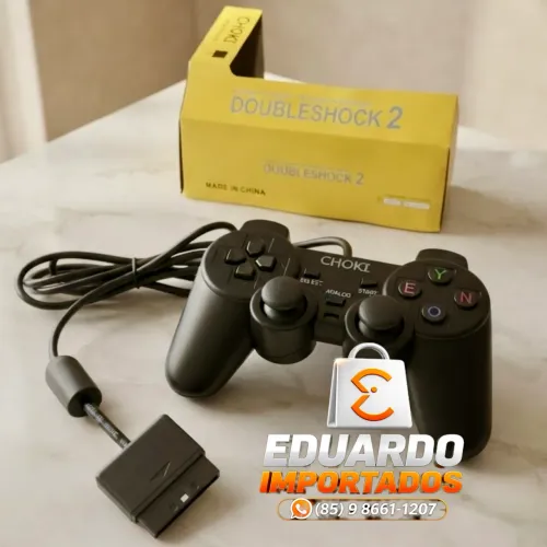 Controle Analógico com fio para PS1 PS2 PLAYSTATION