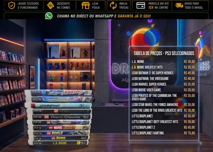 Jogos de PS3 - L