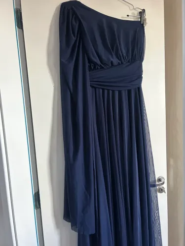 Vestido azul petróleo 