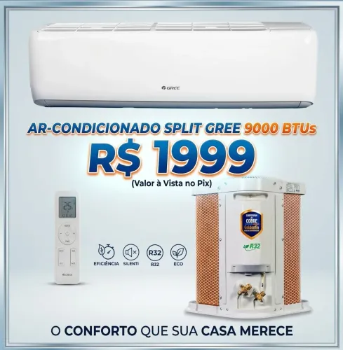 Ar condicionado GREE 9000 BTUs inverter