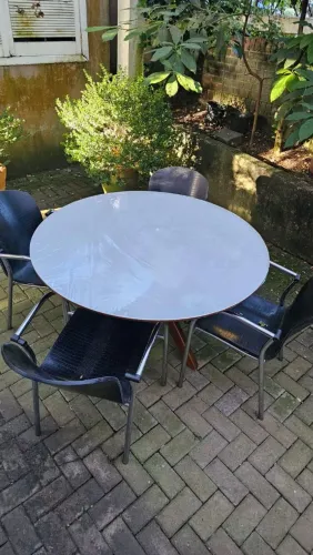 Mesa madeira maciça 4x cadeiras