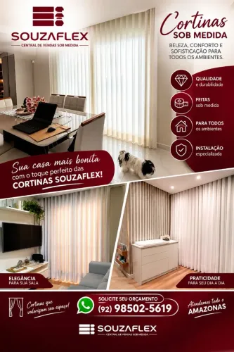 Cortina Cortinas Souzaflex: soluções sob medida para seu lar
