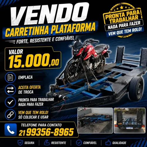 Carretinha plataforma 