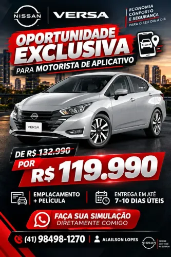 Nissan Versa Exclusive 1.6 16V Flex AUT 2027