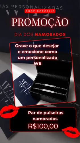 Pulseiras dia dos namorados