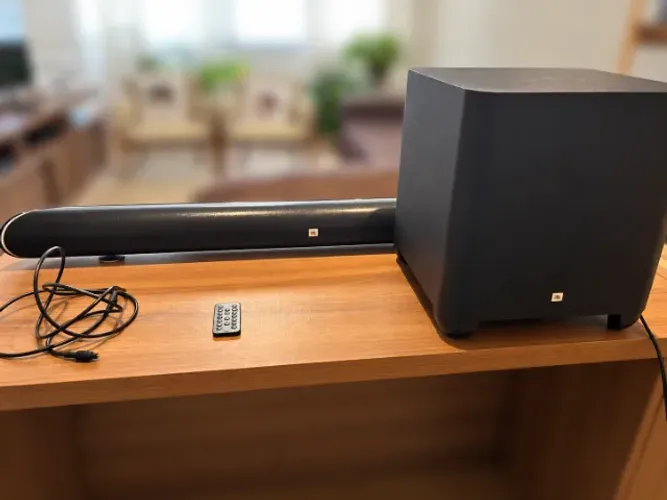 JBL Cinema SB450 - Sistema de Home Theater / Soundbar com Subwoofer