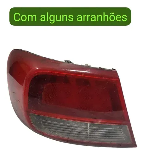 Lanterna Traseira Esquerda Vw Gol G5 2012 Esquerdo/motorista Vermelho