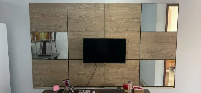 Painel em MDF com espelho 