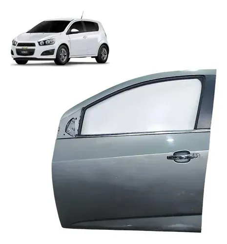 Porta Gm Sonic 2012 A 2014 Dianteira Esquerda Avaria Dianteira Esquerda Cinza-escuro