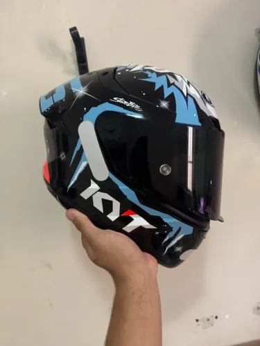CAPACETE KYT TT COURSE+intercomunicador ( quase nunca usado )