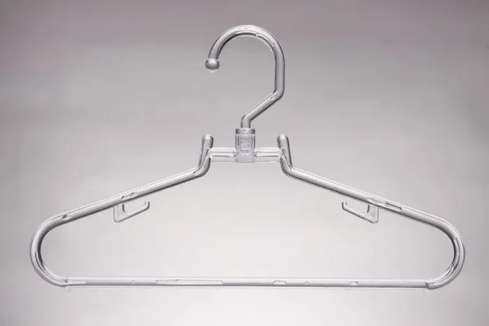 Kit 100 un Cabides de Acrílico Transparente Giratórios Resistentes