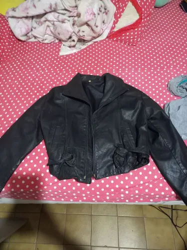 Jaqueta de couro legítimo tamanho M