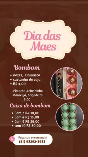 Bombom dia das Mães 