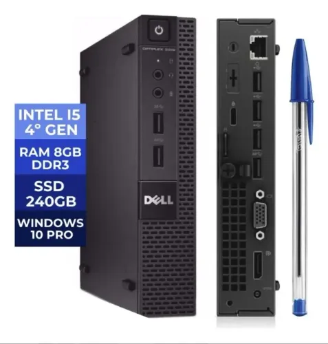 Desktop Mini Pc Optiplex Dell 3020 I3 4a Gen 8gb 256gb Ssd 