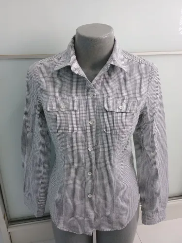 Camisa Social Xadrez Feminina Calvin Klein