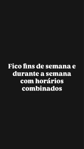 Babá pro fins de semana e durante a semana durante a noite 