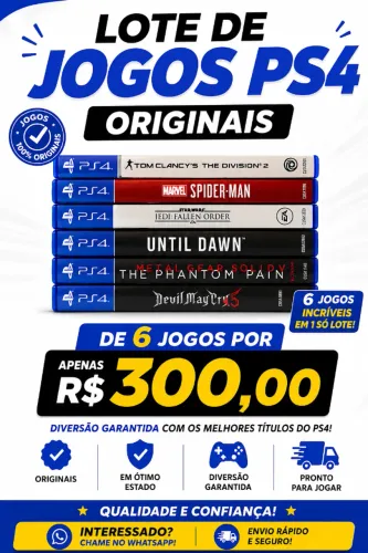 Lote de Jogos de Playstation 4