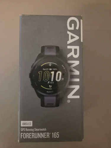 Relógio Garmin Forerunner 165 Basic Amoled Preto Relógio Garmin F