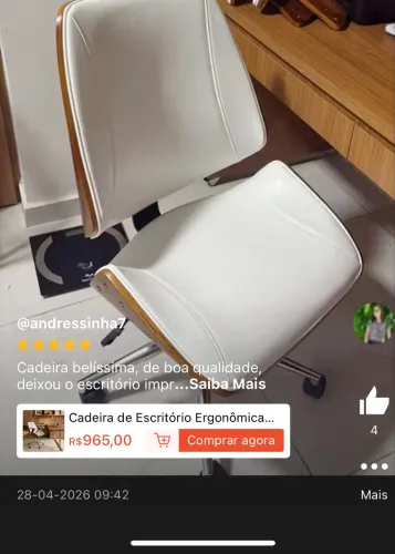 Cadeira Lisboa Madeira Nogueira e couro sintético 