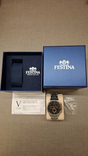 Relógio Festina Masculino Stainless - F20285 - USADO - Estado de ZERO!