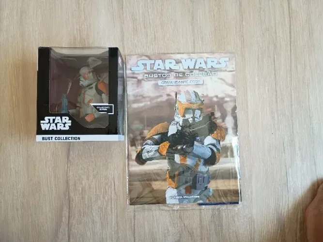 Colecão Busto Star Wars - 03 Unidades - Luke Skywalker, Comandante Cody e Clone Trooper