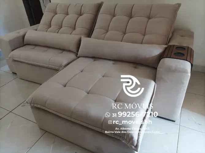 Sofá Cristal Retrátil e Reclinável - Conforto e Elegância