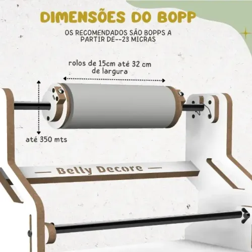 Suporte Para Laminadora E Bopp Belly Decore Original
