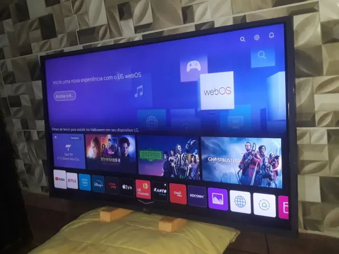 tv 43 smart lg webos canais channel todos apps bluetooth controle entrego *