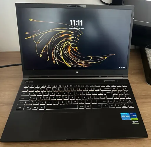 Notebook Gamer Avell A52 ION i7-12650H RTX 4050 Preto 144 Hz 16GB (2x8) SSD NVME 1TB