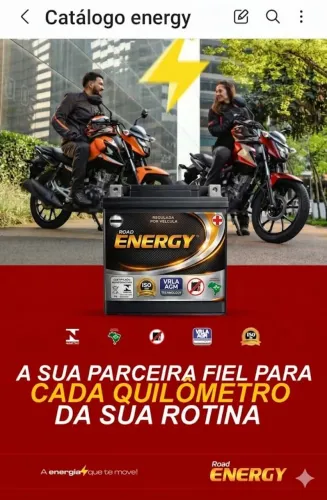 Bateria Moto 6Ah Energy - Nova - com Garantia
