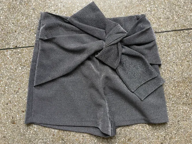 Short Zara Prata Lurex