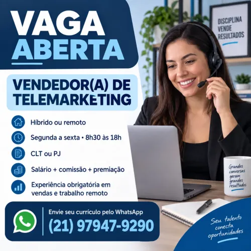 VENDEDOR(A) DE TELEMARKETING