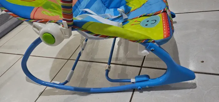 Cadeirinha Descanso Bebe Musical Maxi Baby Até 18kgs Azul