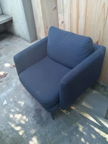 Vendo poltrona azul marinho 