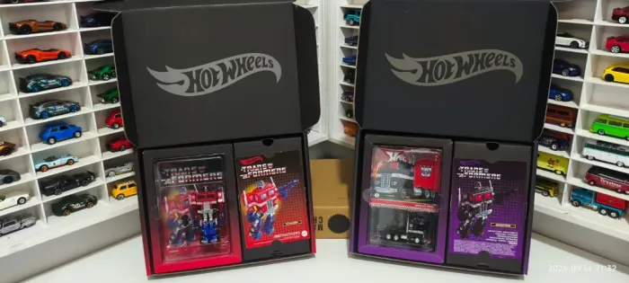 Dupla - Hot Wheels Transformers - Optimus Prime + Nemesis Prime