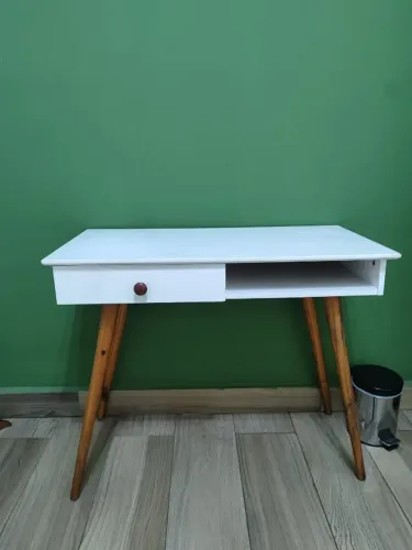 Escrivaninha Pé Palito com Gaveta - Estilo Retrô 