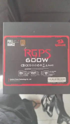 Fonte 600W Redragon RPGS GC-PS002 80 plus bronze