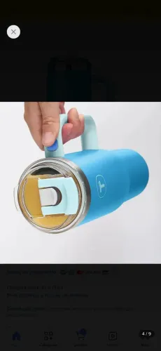 Copo Térmico Tupperware Big T 1,1I Azul