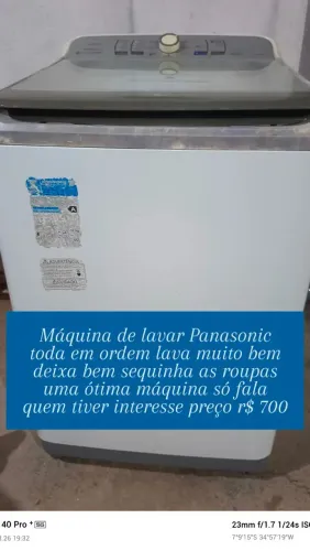 Máquina de lavar roupa Panasonic 12 kg