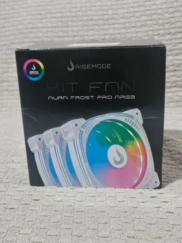 Kit 3 Fans Gamer | Rise Mode | Aura Frost Pro Argb I 120mm