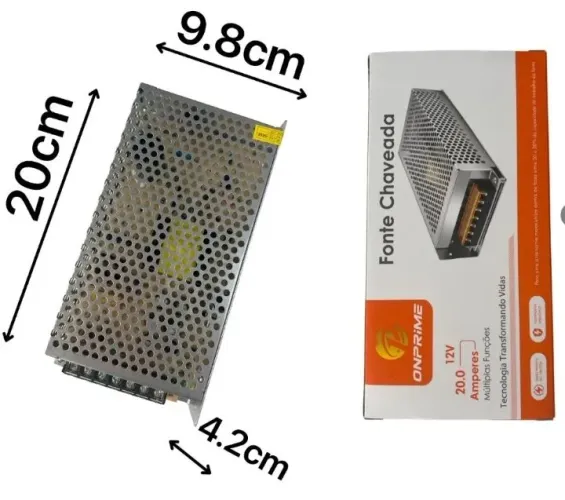 Fonte chaveada 20A 12v