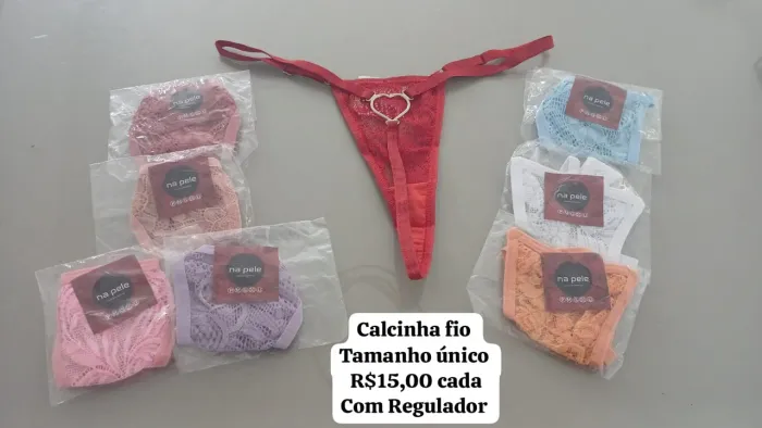 Calcinha feminina modelo fio dental