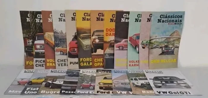 MT Coleção de 21 Revistas Carros Clássicos Nacionais