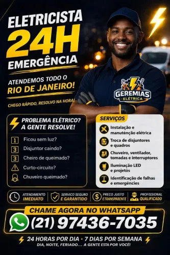 ELETRICISTA 24H RJ | EMERGÊNCIA RÁPIDA | ATENDIMENTO IMEDIATO