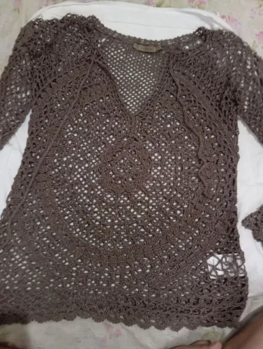 Blusa em tricot manga comprida da Le lis blanc