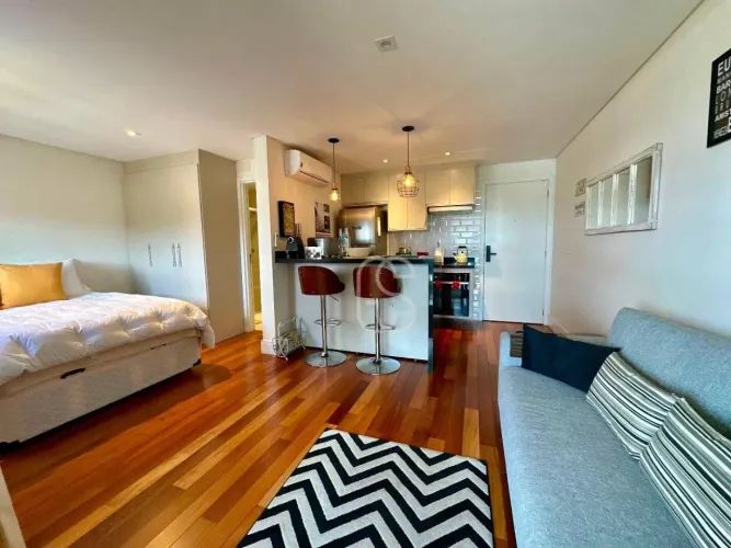 Studio com 1 dormitório Mobiliado, 38 m² - venda por R$ 460.000 ou aluguel por R$ 4.391/mê